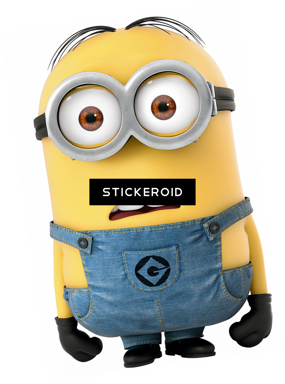Download Confused Despicable Me 2 Minion Stuart Desktop Standee Full Size Png Image Pngkit