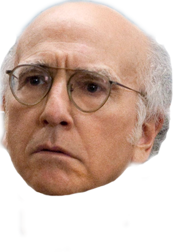 Ask Larry - Larry David (601x878), Png Download