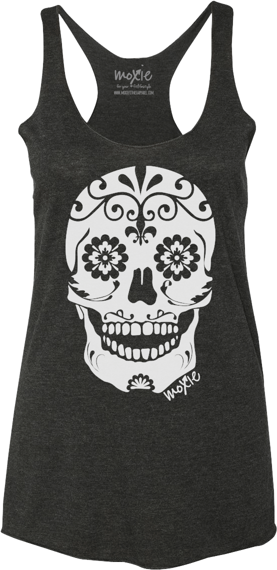 Sugar Skull Tank - American Bully Tank Top (1000x1250), Png Download