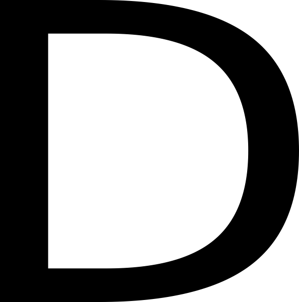 D Alphabet Png - D Clipart (594x600), Png Download