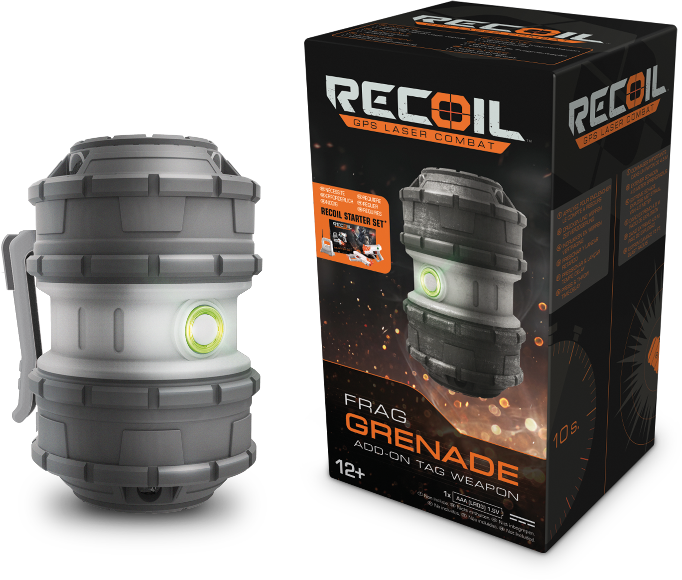Recoil Frag Grenade - Fragmentation Grenade (1772x1181), Png Download