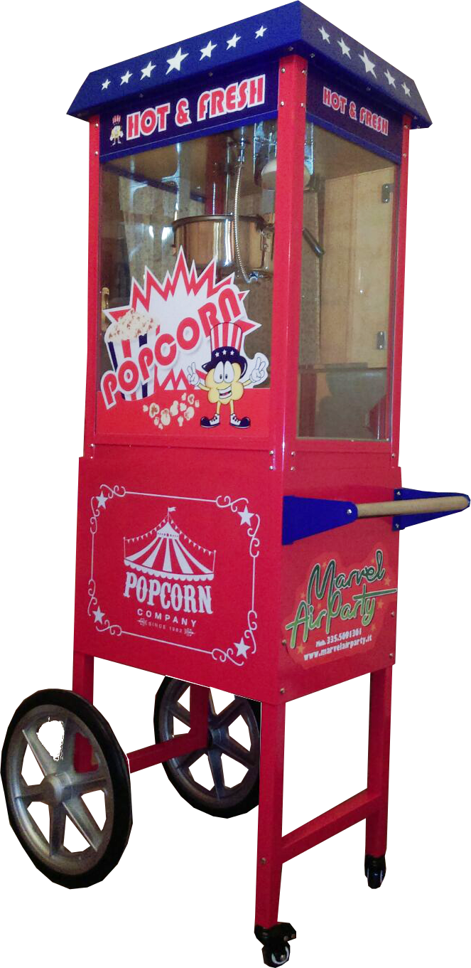 Carrello Pop Corn (663x1361), Png Download