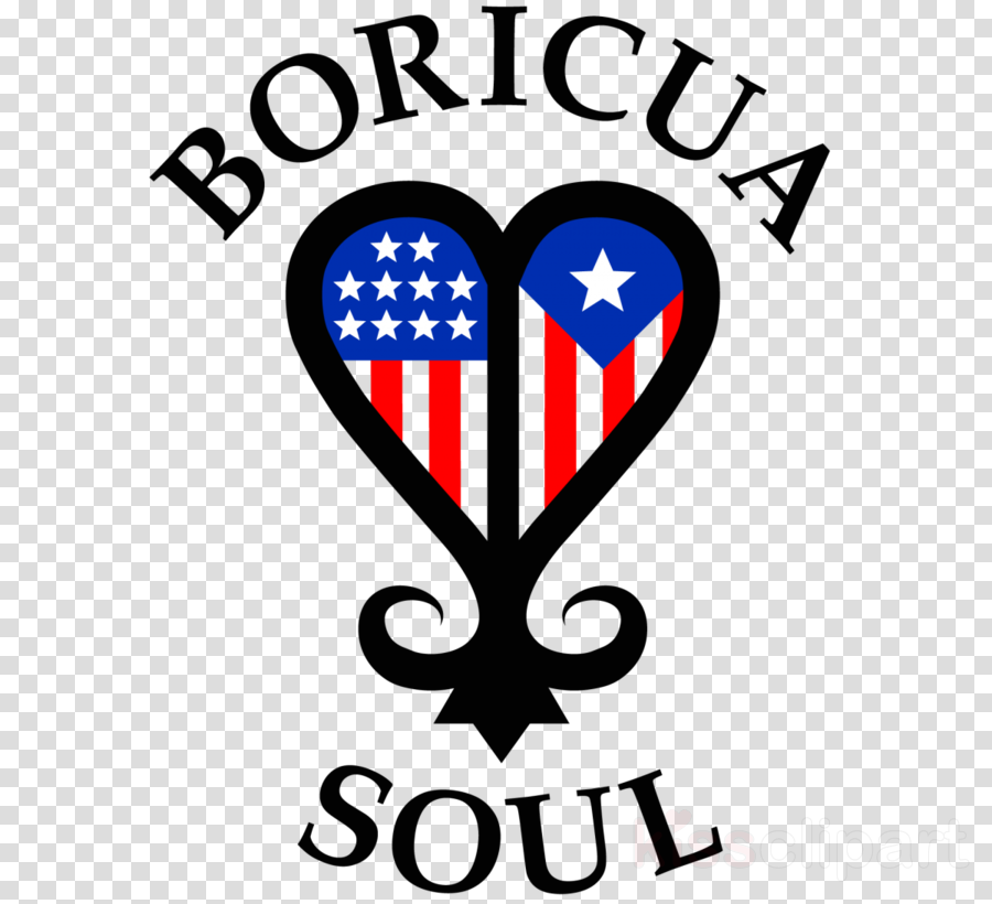 American And Puerto Rican Flag Together Clipart Puerto - Boricua Soul (900x820), Png Download