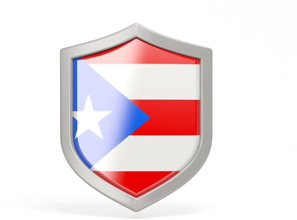 Illustration Of Flag Of Puerto Rico - Puerto Rican Flag Shield (640x480), Png Download