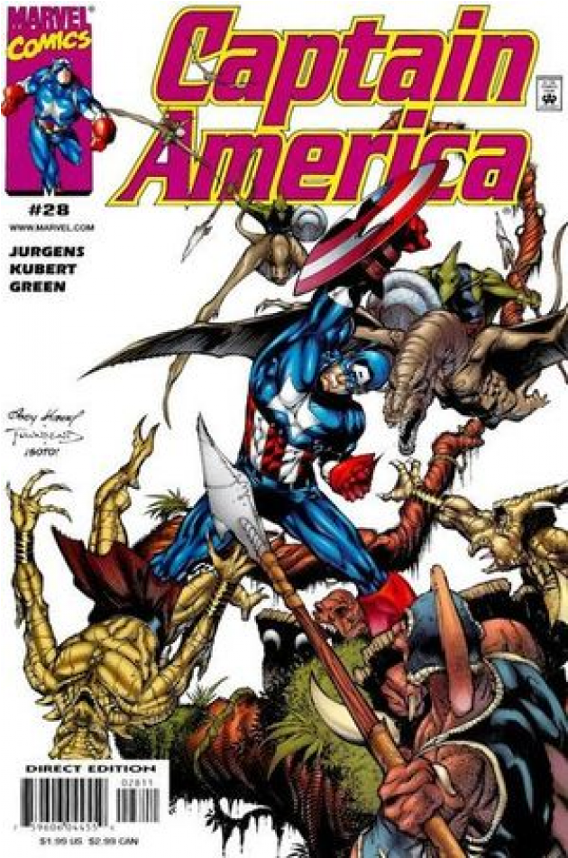 Купете Comics 2000-04 Captain America - Captain America (950x950), Png Download