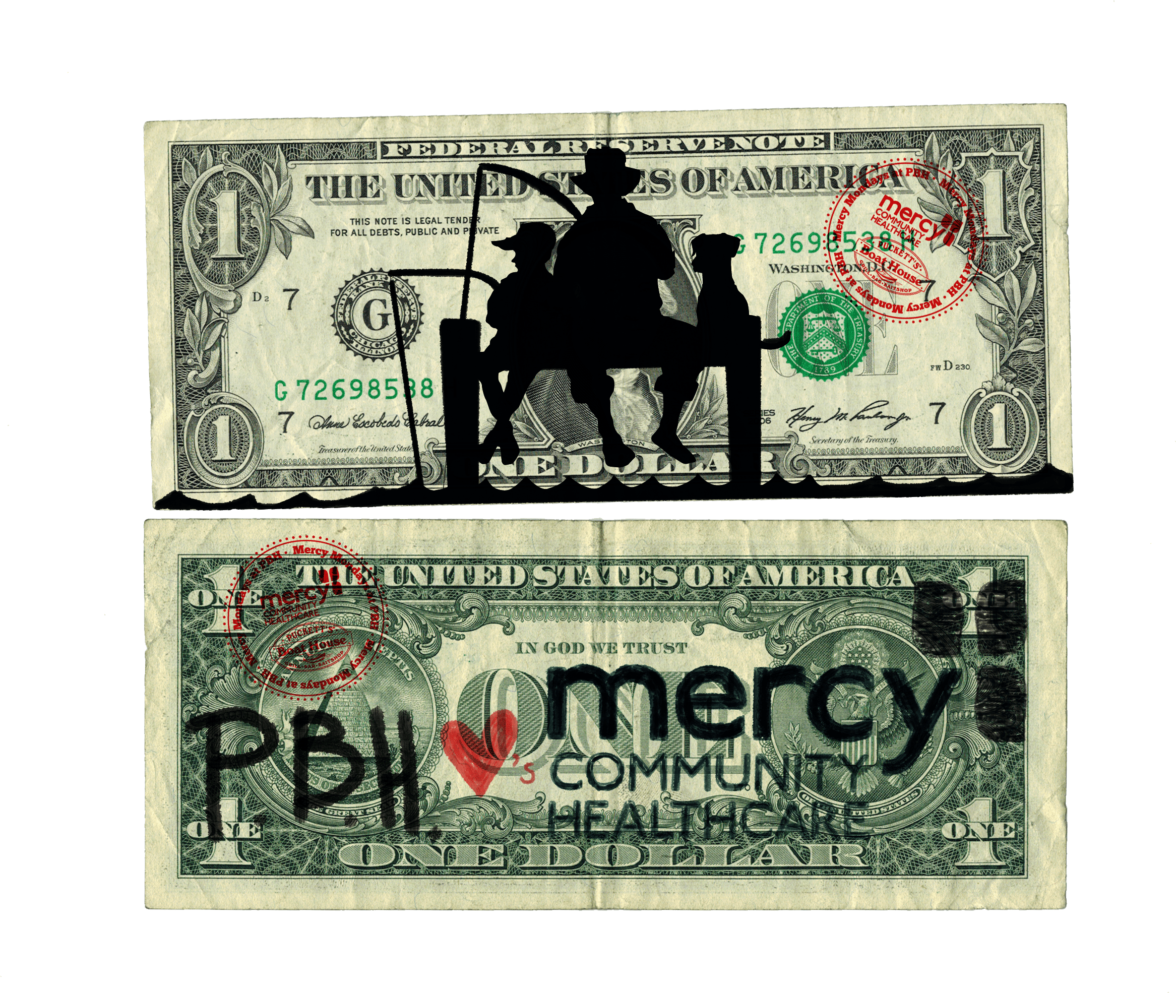 Mercy Dollars - 1 Us Dollar (3228x2478), Png Download