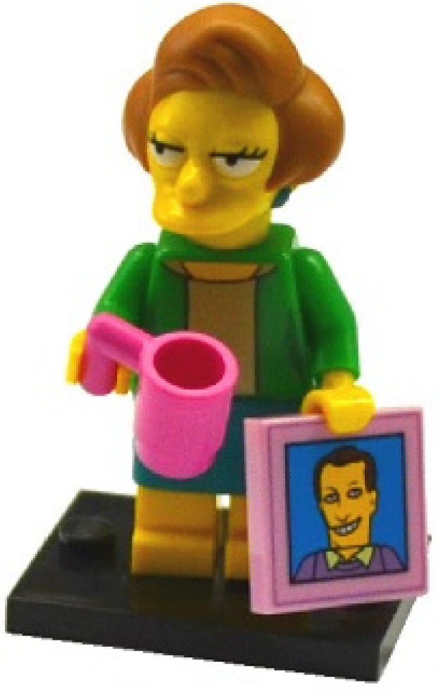レゴ ミニフィグ The Simpsons_2 Edna Krabappel (980x980), Png Download
