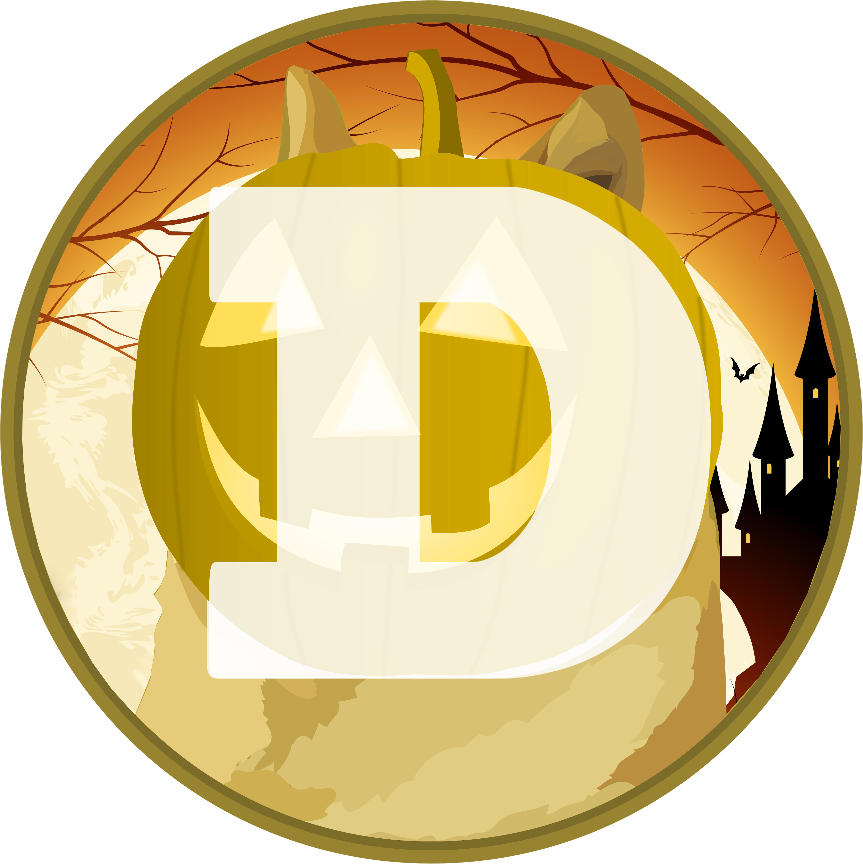 Dogecoin Logo Spooky Month Edition - Mayan Calendar (3610x3611), Png Download