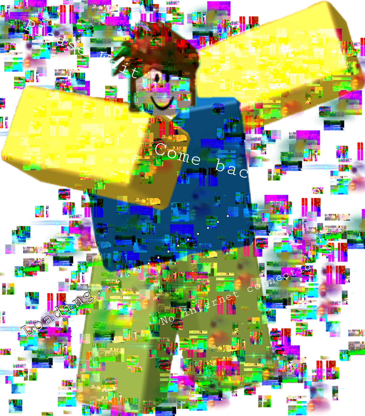 When You Have No Internet Roblox Dab Art Freetoedit (1536x1749), Png Download