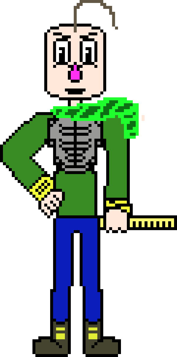 Baldipyrus Battle Frown Talking - Cartoon (600x1210), Png Download