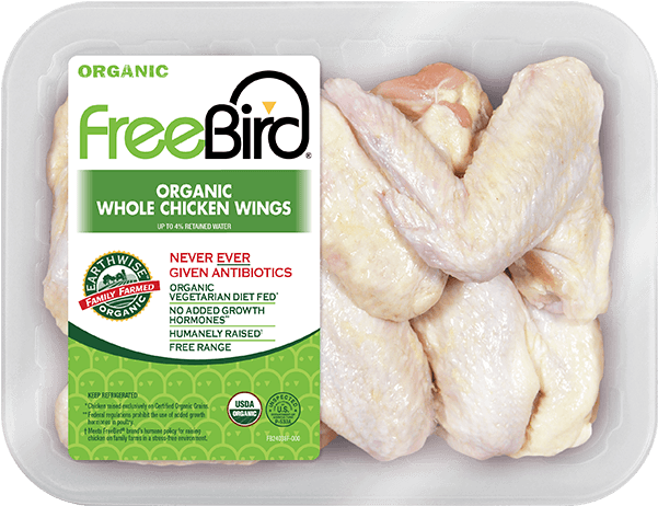 Organic Whole Chicken Wings (600x600), Png Download