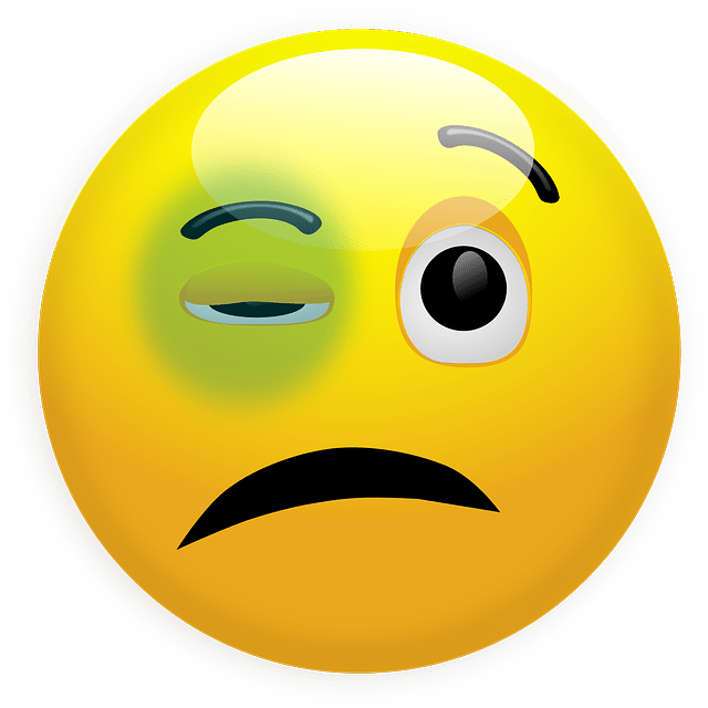 Smiley-150838 - Black Eye Emoji (640x640), Png Download