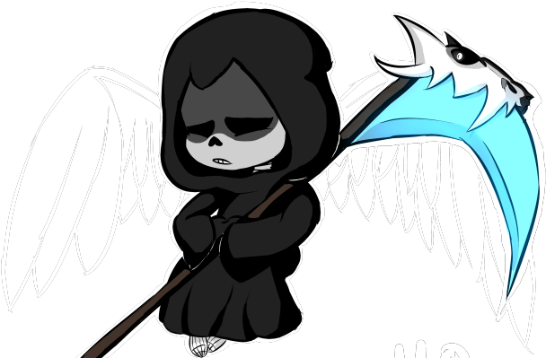 Drawn Grim Reaper Disappointed - Undertale Grim Reaper Sans (640x480), Png Download
