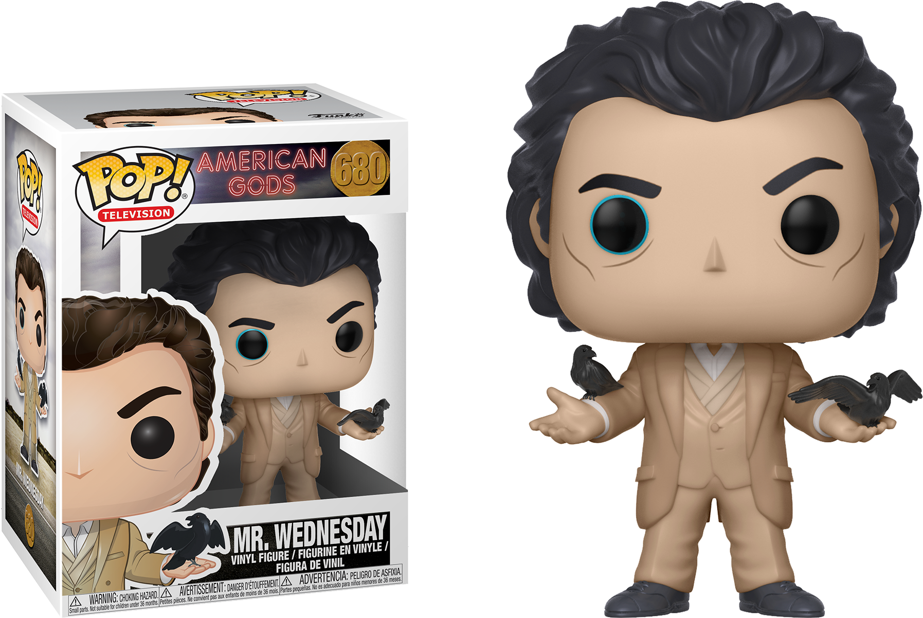 Pop Figure Amercan Gods Wednesday - American Gods Funko Pop (1795x1202), Png Download