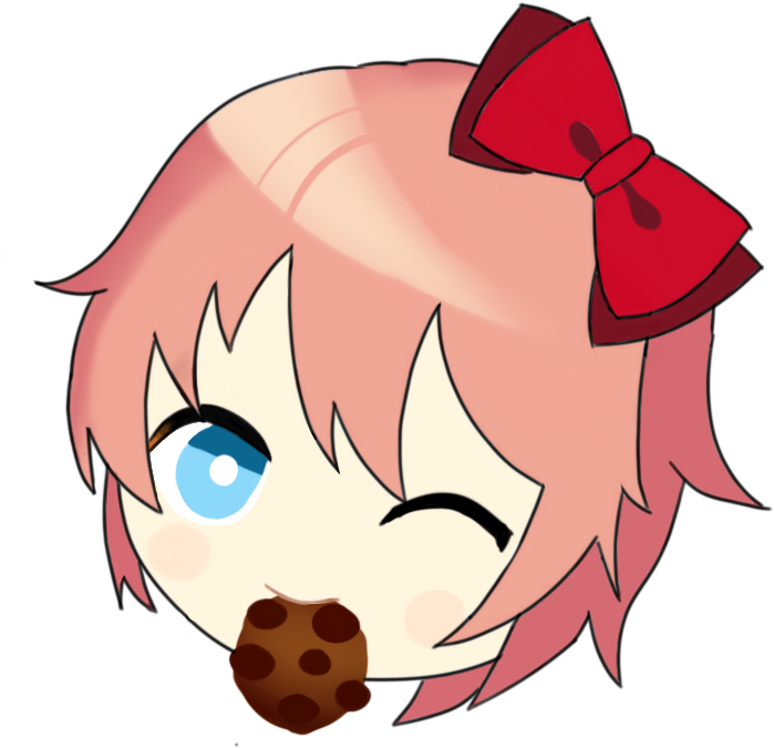Sayori Chibi With A Cookie Ddlc Png Sayori Chibi Natsuki - Doki Doki Literature Club Chibi Sayori (777x743), Png Download