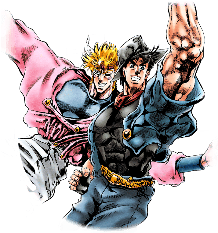 Unit Joseph Joestar And Caesar A (720x800), Png Download