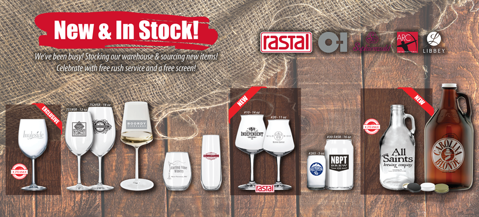 New In Stock Banner For Website - Wine Glass (943x427), Png Download
