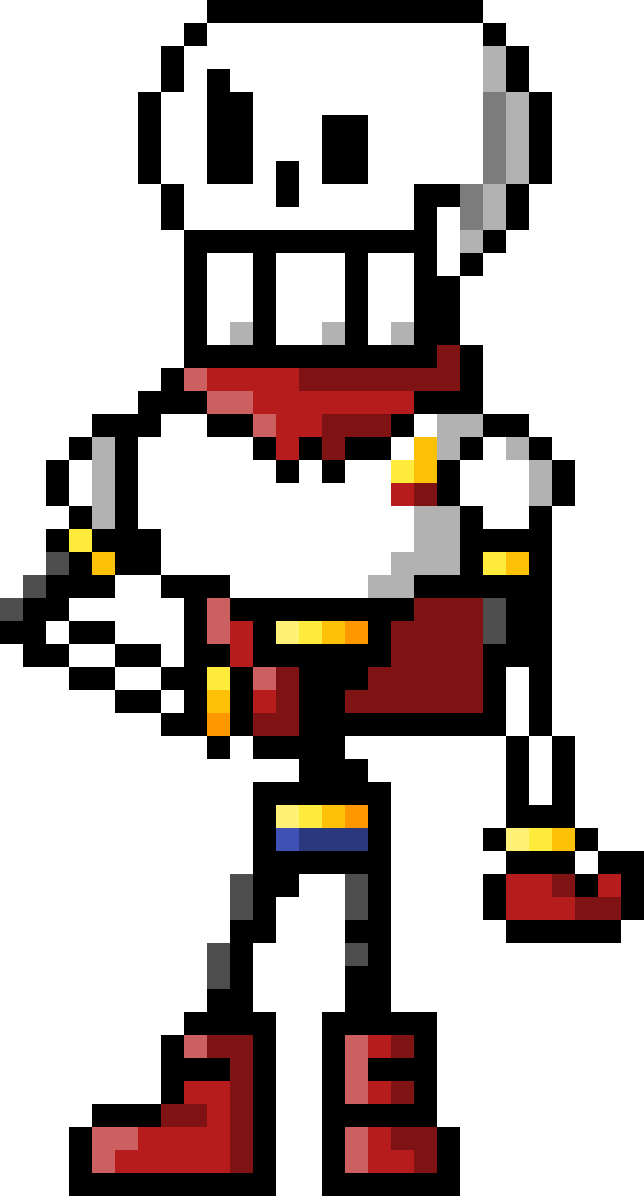 Undertale Papyrus - Undertale (644x1196), Png Download