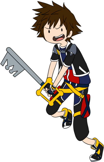 Adventure Time Style - Kingdom Hearts Adventure Time (468x750), Png Download
