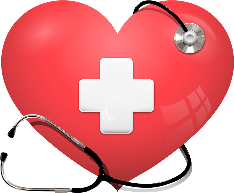 Stethoscope Clipart Vector Heart - Heart With Stethoscope Png (1010x1010), Png Download