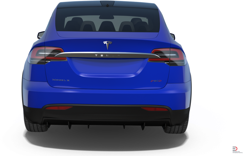 8 Tesla Model X Royalty-free 3d Model - Executive Car (920x517), Png Download