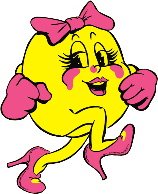 Mspacman-1 - Ms. Pac-man (583x703), Png Download