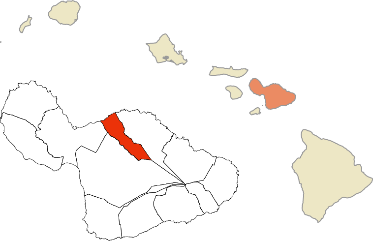 Historic Mokus Of Maui Map (758x490), Png Download