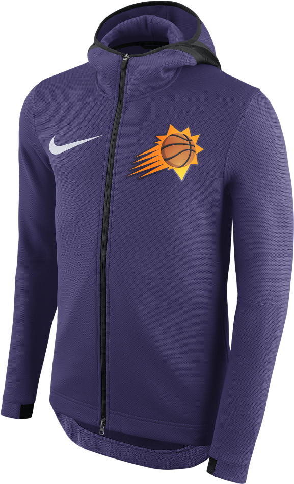 Phoenix Suns Nike Therma Flex Showtime Men's Nba Hoodie - Golden State Warriors Jacket (1000x1000), Png Download