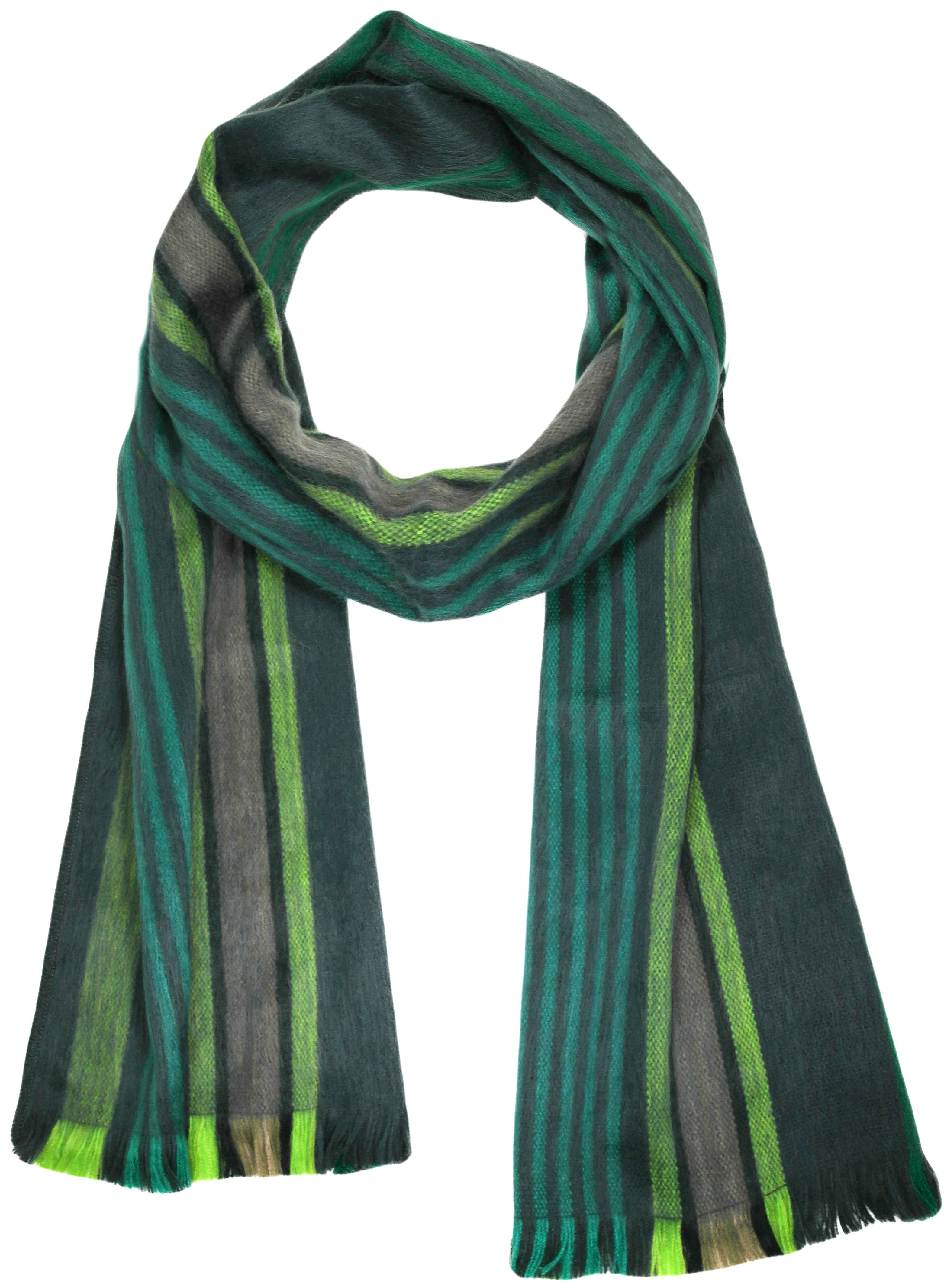 Fireworks Brushed Alpaca Scarf Forest Moss (3500x4452), Png Download