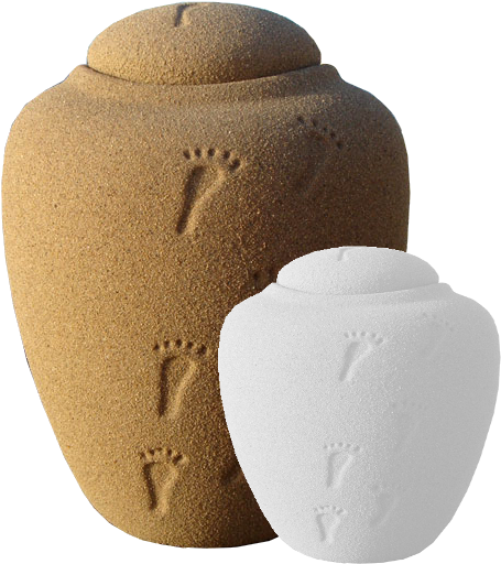 Footprints In The Sand Biodegradable Urn - Biodegradable Urns (600x600), Png Download