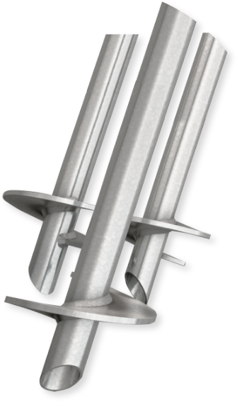 Screw Pile System - Barbell (502x635), Png Download