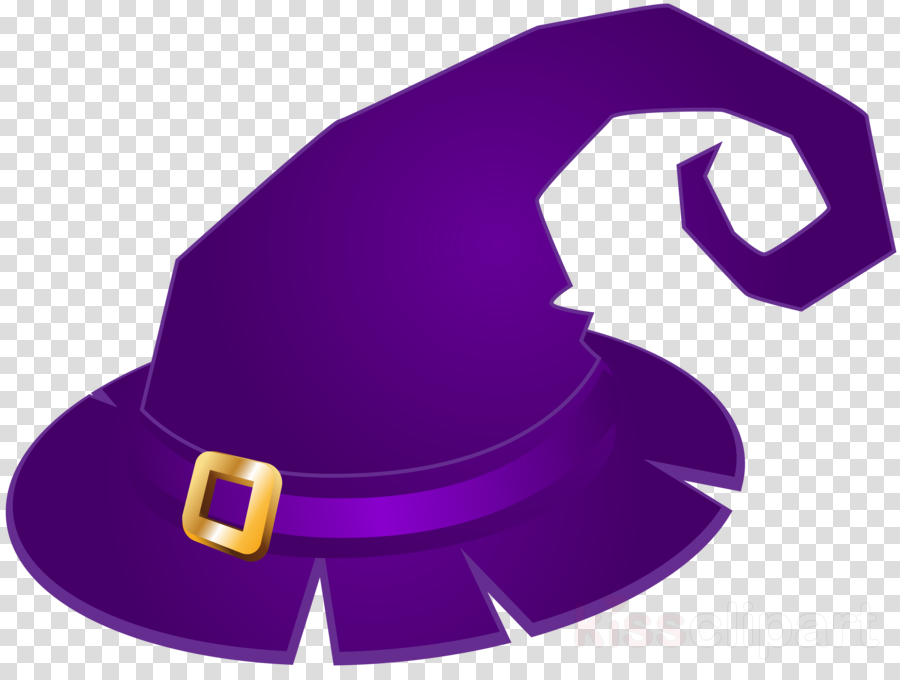 Download Purple Witch Hat Transparent Clipart Witch - Witches Hat Transparent (900x680), Png Download