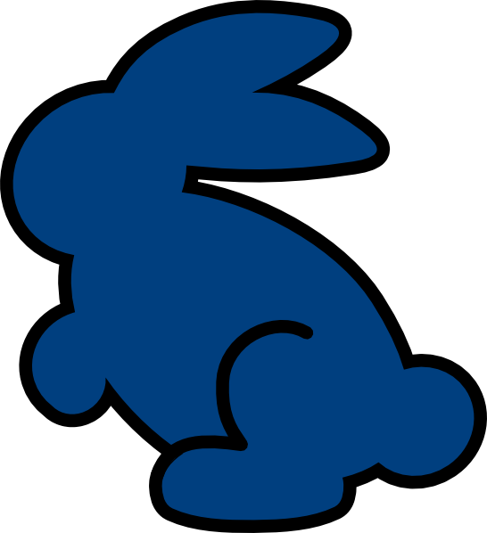 How To Set Use Dark Cyan Bunny Svg Vector (546x598), Png Download