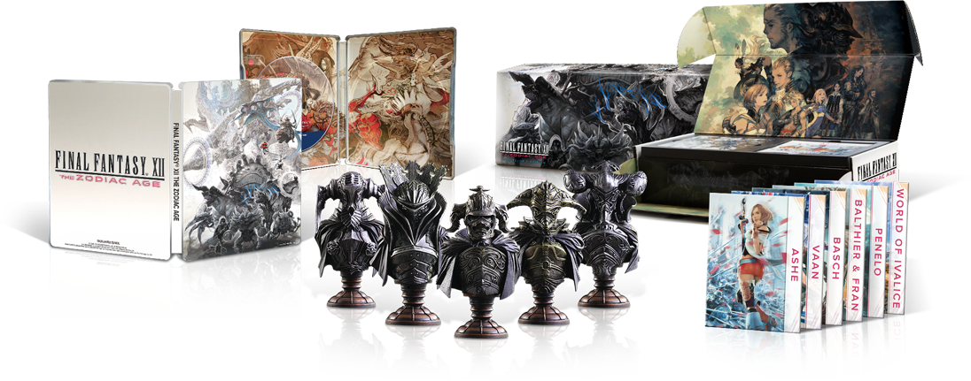 Final Fantasy Xii The Zodiac Age Pc Collector's Edition (1096x431), Png Download