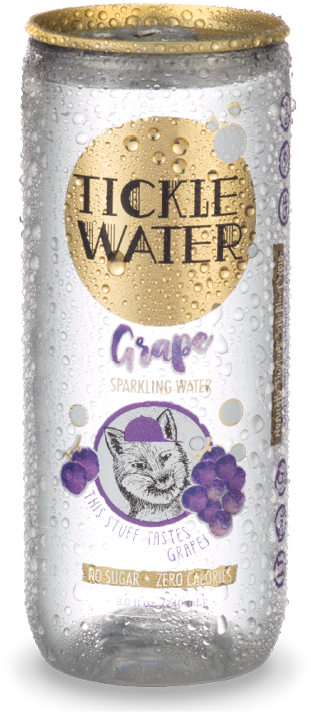 Tickle Water Grape - Tickle Water Grape Sparkling Water 8 Oz Cans - Pack (720x720), Png Download