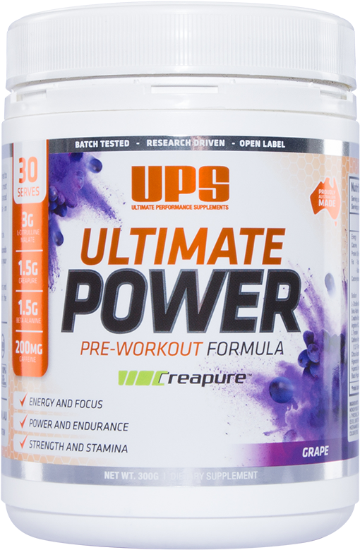 Ultimate Power 30 Serve Grape - Ups Ultimate Power 30 Serves : Grape (800x800), Png Download