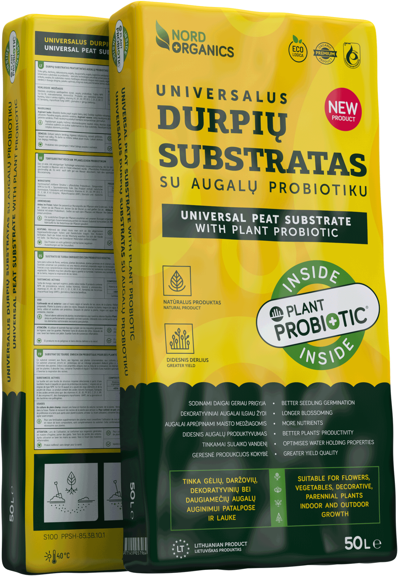 All-purpose Substrate With Plant Probiotic - Plants (1410x1950), Png Download