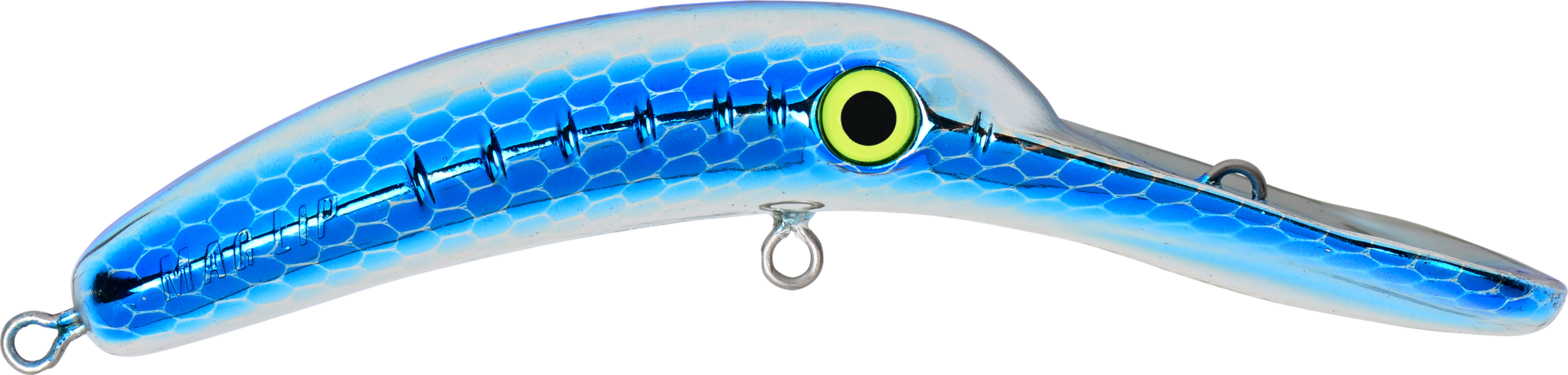 Metallic Silver Blue Scale - Yakima Bait Co (2048x490), Png Download