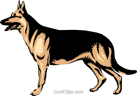 Download German Shepherd Royalty Free Vector Clip Art Illustration Dog Full Size Png Image Pngkit