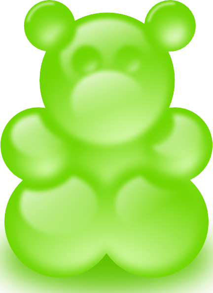Free Icons Png - Gummy Bear Clipart Transparent (432x593), Png Download