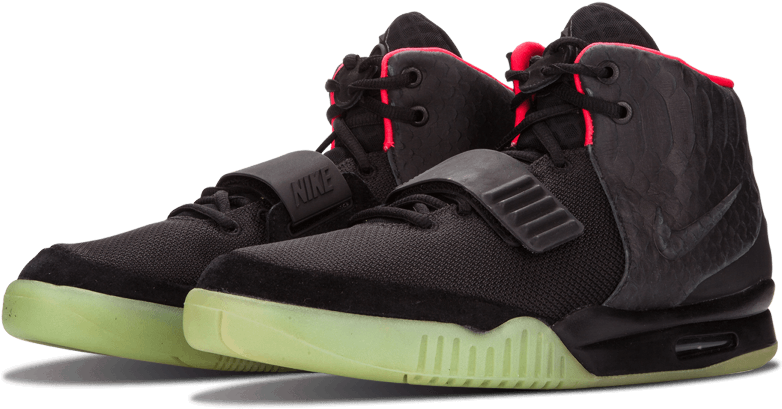Best Sale 10c7f E04c8 Nike Air Yeezy 2 Nrg Blacksolar (1000x600), Png Download