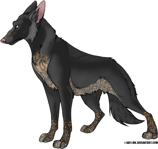 Drawn German Shepherd Deviantart - Dog (631x562), Png Download
