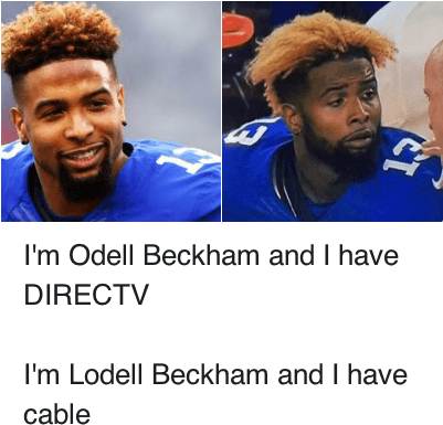 Haircut, Nfl, And Directv - Odell Beckham Jr Hair 2014 (400x405), Png Download