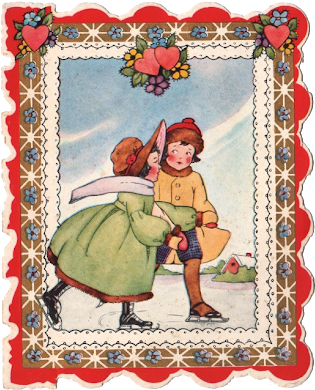 So Wishing You All Fun Preparations For Valentine's - Old Fashion Valentine Png (326x400), Png Download