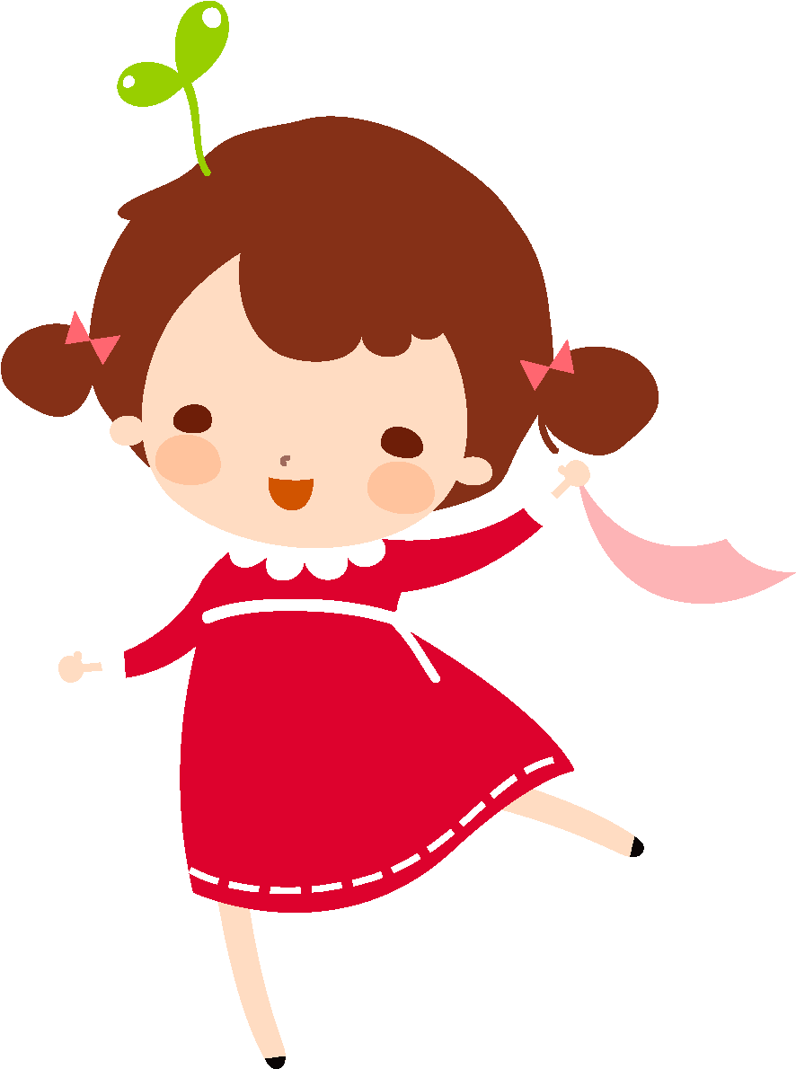 Cartoon Cute Girl Playing Element - Music Kids Guitar Cartoon (1772x1378), Png Download