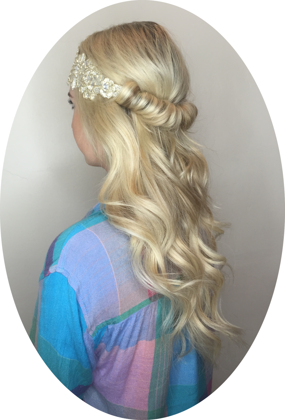 Taylor Circle Hair - Blond (1000x1475), Png Download