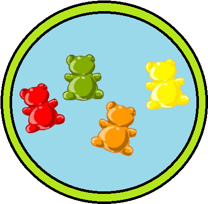 The Yummy Gummy Bear's - United States National Arboretum (476x432), Png Download