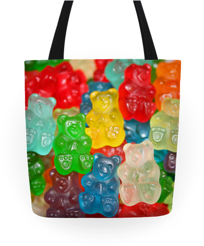 Gummy Bear Tote Tote - Gummy Bear Gif (484x484), Png Download
