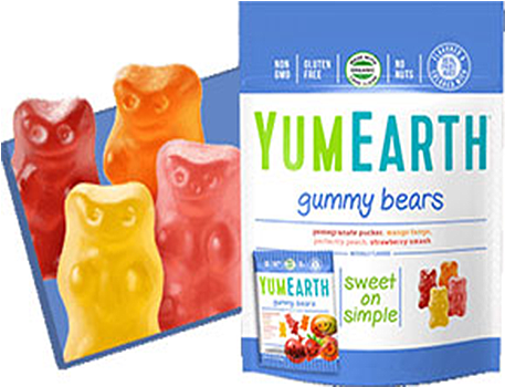 Gummy Bears 10ct - Yumearth Gummy Bears (500x500), Png Download