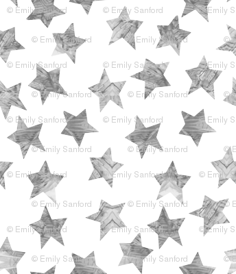 Starry Watercolor Dreams In Grey - Watercolor Fabric - Starry Watercolor Dreams In Grey (344x400), Png Download
